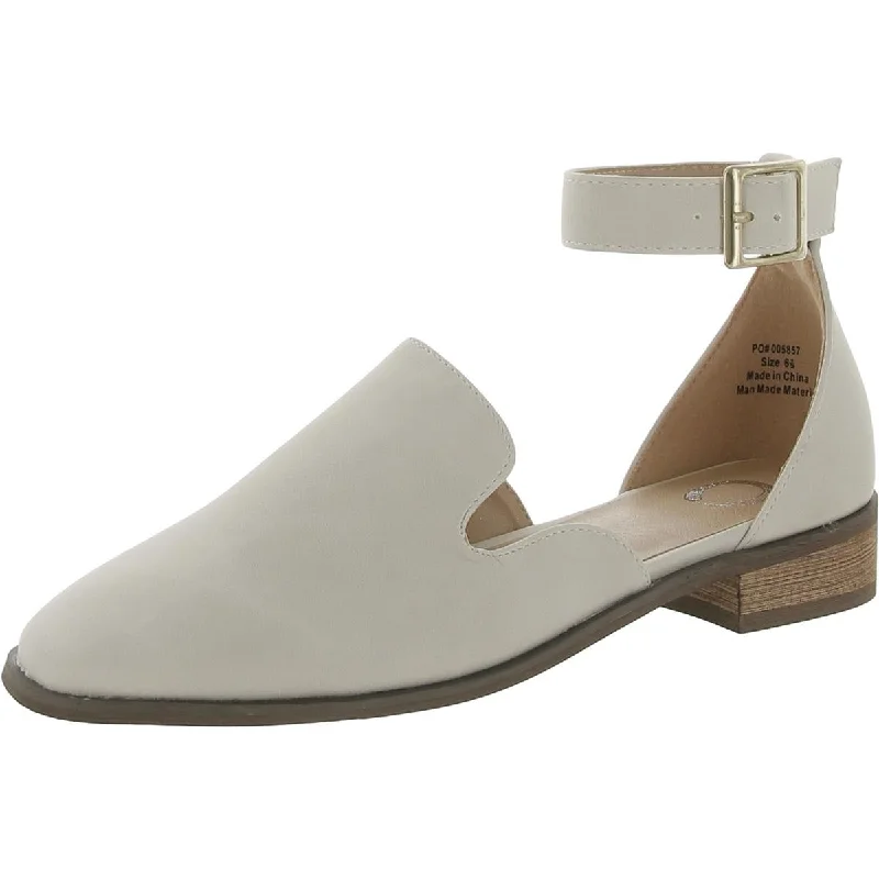 Comfortable Slip-Resistant Shoes Womens Faux Leather D'Orsay