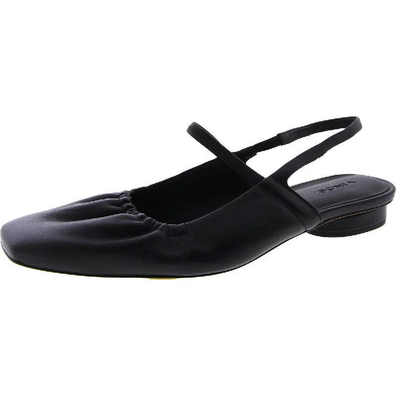 Casual Chic Footwear Offers Venice Womens Leather Square Toe Slingbacks