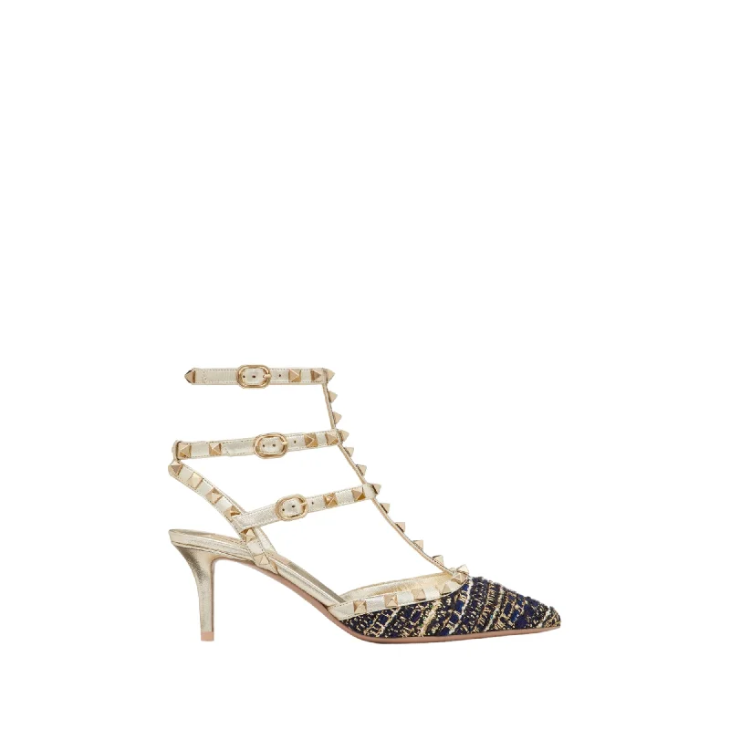 Luxury Casual Deals Valentino Garavani Rockstud Tweed Pumps