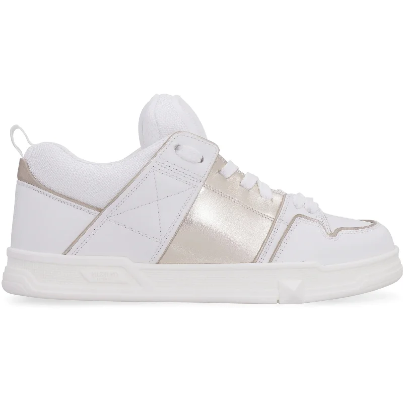 Women's Business Casual Shoes Valentino Garavani Open Skate Leather Low-Top Sneakers