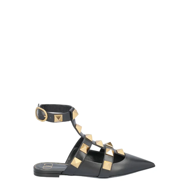 Edgy Fashion Deals Valentino Garavani Roman Stud Flat Ballets