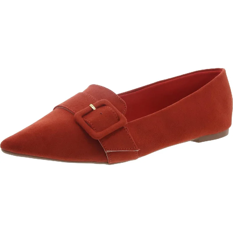 Women's Everyday Flats Womens Suede Buckle Ballet Flats