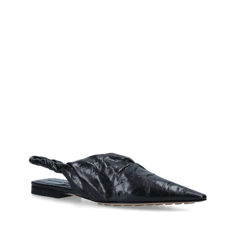 Women's Breathable Flats Bottega Vanetta Point Leather Sandals