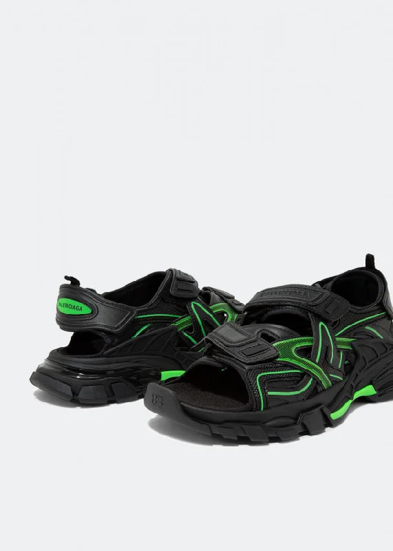Trendy Looks On Sale Balenciaga Track Sandal 'Black Fluo Green'