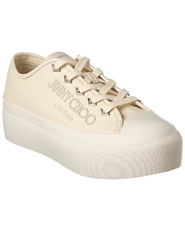 Trendy And Breathable Shoes Jimmy Choo Palma Maxi/F Canvas Sneaker