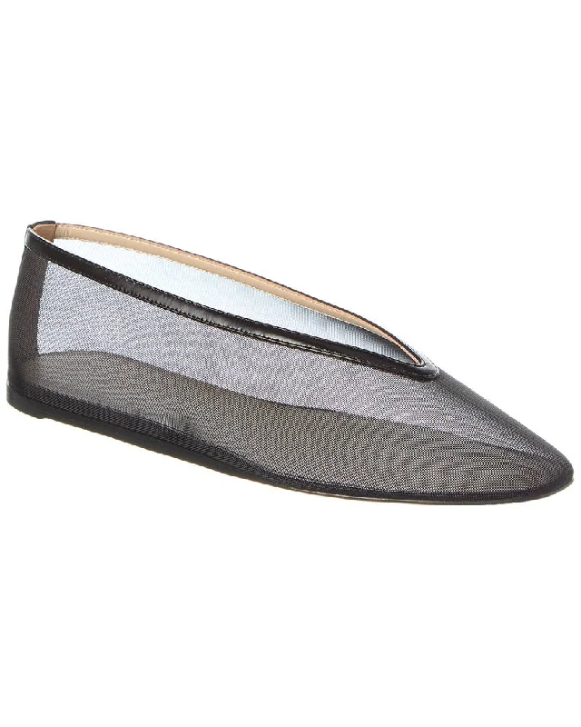 Effortless Slip-On Shoes Le Monde Beryl Luna Mesh & Leather Flat
