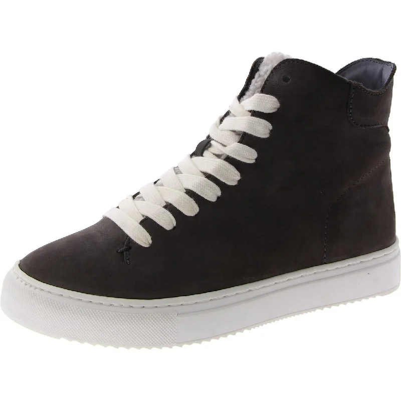 Chic And Trendy Pence Womens Leather Lifestyle High-Top Sneakers