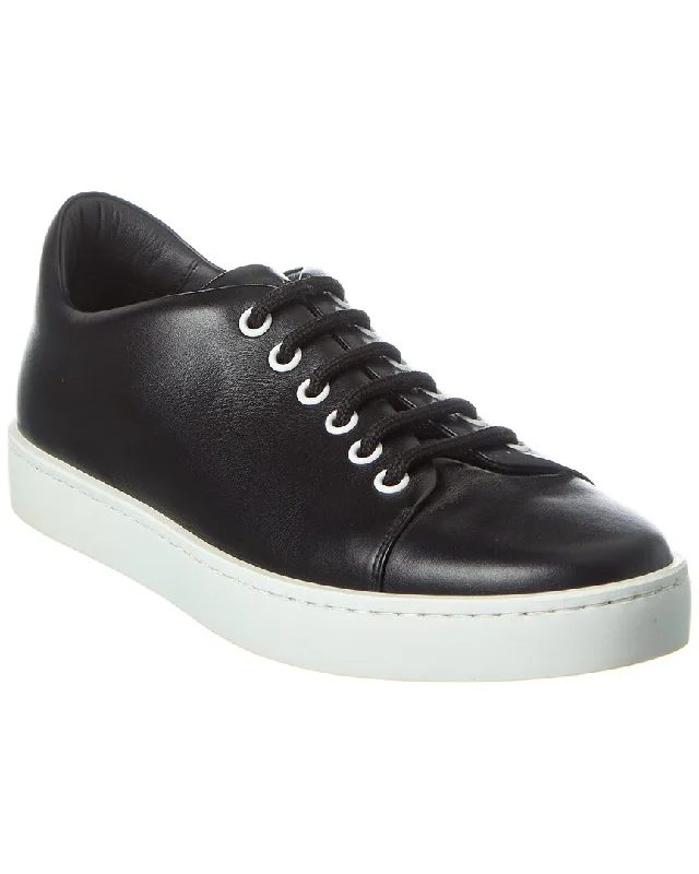Chic Style, Always In Vogue Manolo Blahnik Semanada Leather Sneaker