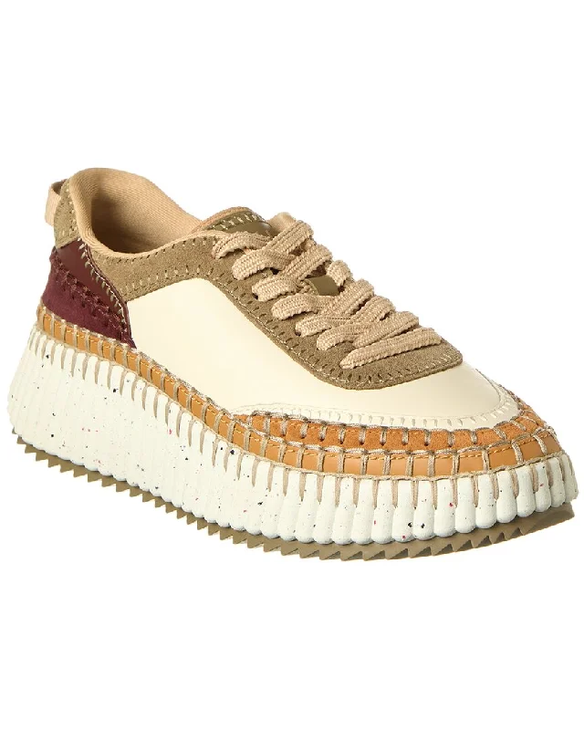 Seasonal Picks Chloé Nama Canvas & Leather Sneaker