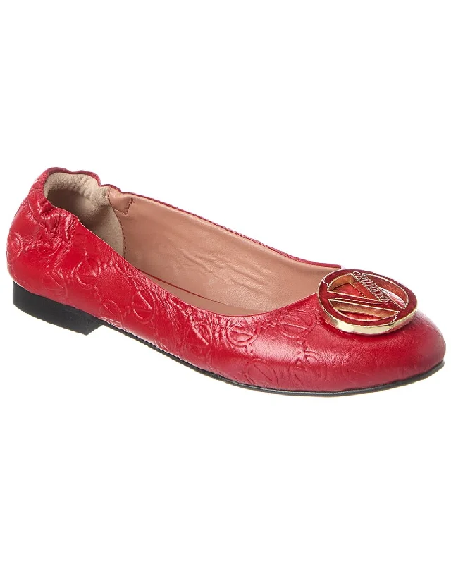 Ultra-Soft Flats Deal Valentino By Mario Valentino Calliope Leather Flat