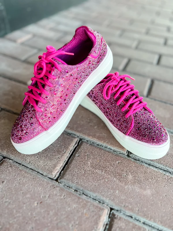 Limited Stock, Big Sale [Corkys] Bedazzle-Fuchsia Rhinestones