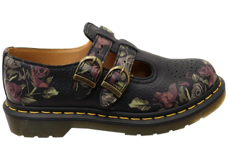 Minimalist Fashion Sale Dr Martens Womens 8065 Mary Jane Tumbled Nappa Leather Shoes