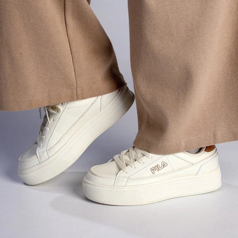 Luxury Shoes Clearance FILA Interfair Ladies Sneaker - Gardenia/Brown