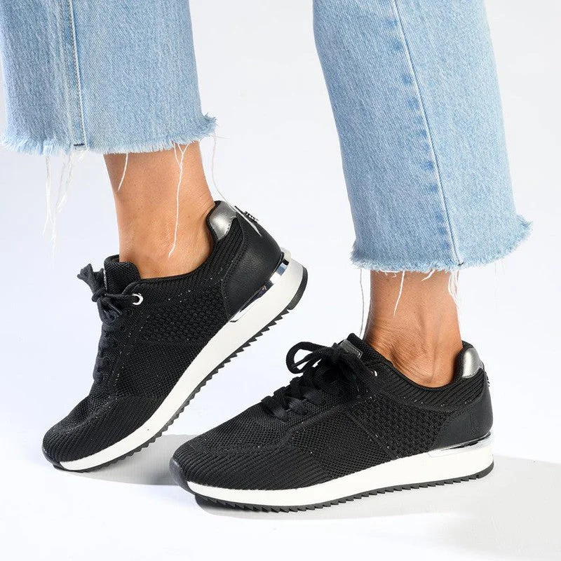 Urban Elegance Deals Hush Puppies Remy Flyknit Sneaker - Black