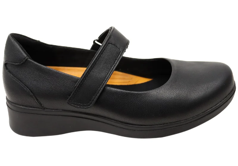 Elevated Casual Discounts Hush Puppies The One Bar Womens Leather Comfortable Mary Jane Shoes