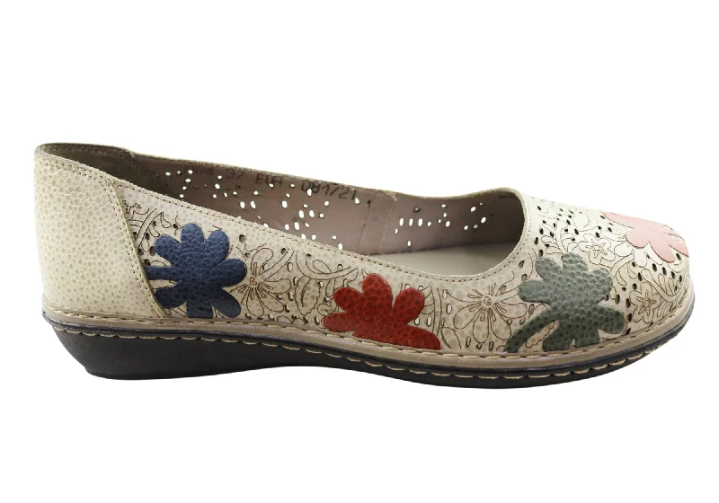 Huge Markdowns J Gean Poppy Womens Comfortable Leather Shoes Made In Brazil