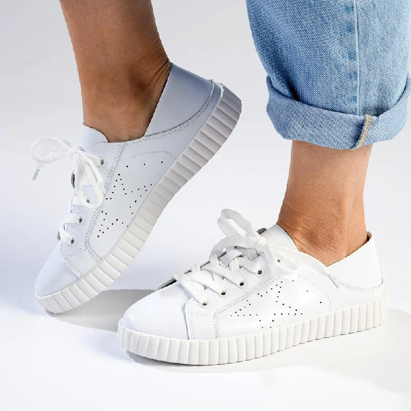Style Upgrade Julz Valentina Leather Sneaker - White