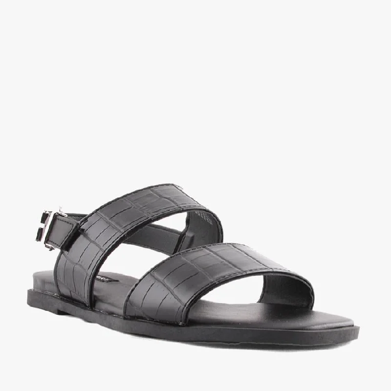 Chic Styles LILA BLACK CROC