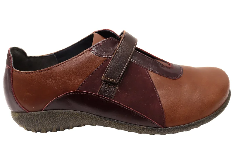 Street-Ready Casual Shoes Naot Amiria Womens Leather Comfortable Shoes With Adjustable Strap