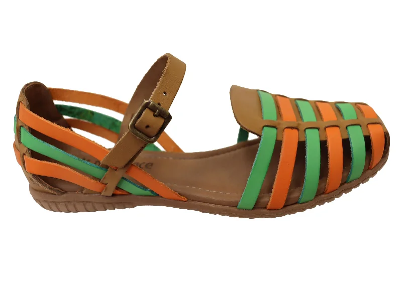 Affordable Shoe Fashion New Face Carly Womens Comfortable Closed Toe Leather Sandals