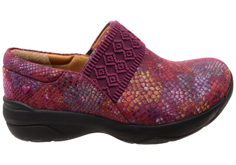 Limited Edition Nurse Mates Cally Womens Comfortable Wide Fit Leather Slip On Shoes