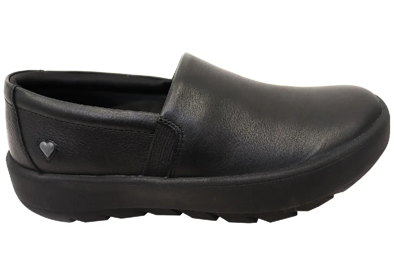 You'Ll Love Us Because Nurse Mates Cascade Womens Comfortable Leather Wide Fit Slip On Shoes