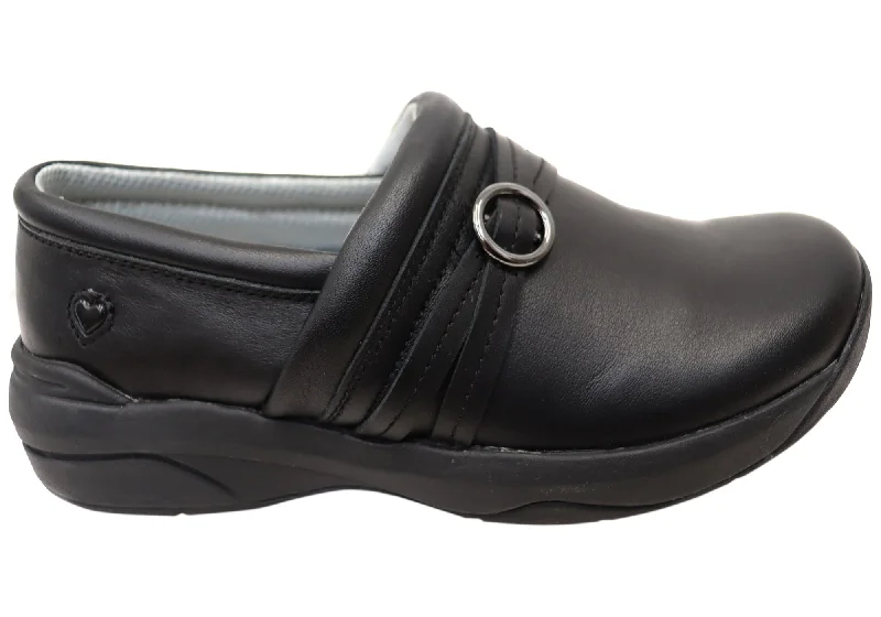 Explore What's New Nurse Mates Ceri Womens Comfortable Wide Fit Leather Slip On Shoes