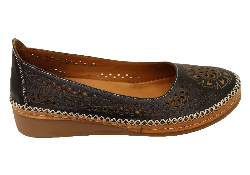 All-Day Comfort Shoes Sale Orizonte Tamera Womens European Comfortable Soft Leather Shoes