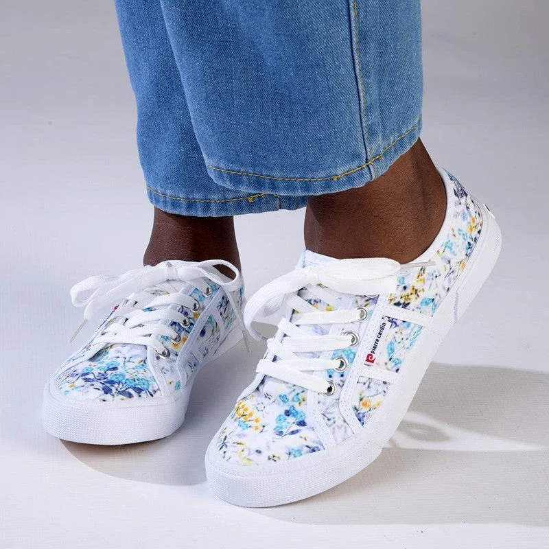 Flash Sales Today Pierre Cardin Calais Sneaker - Blue Floral