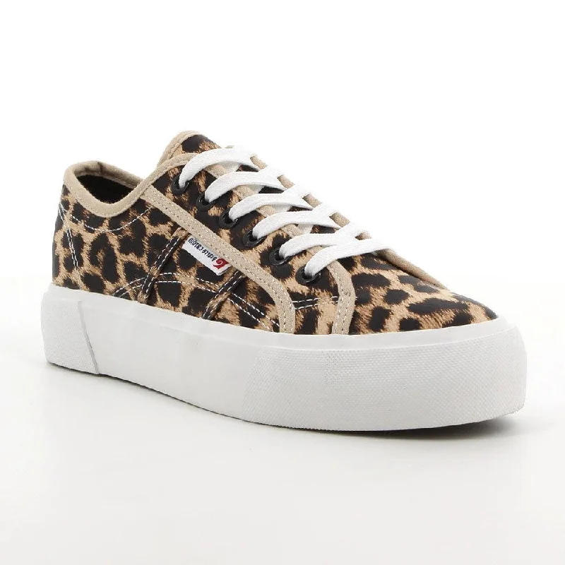 Urban Fashion Footwear Pierre Cardin Calais Sneaker - Leopard