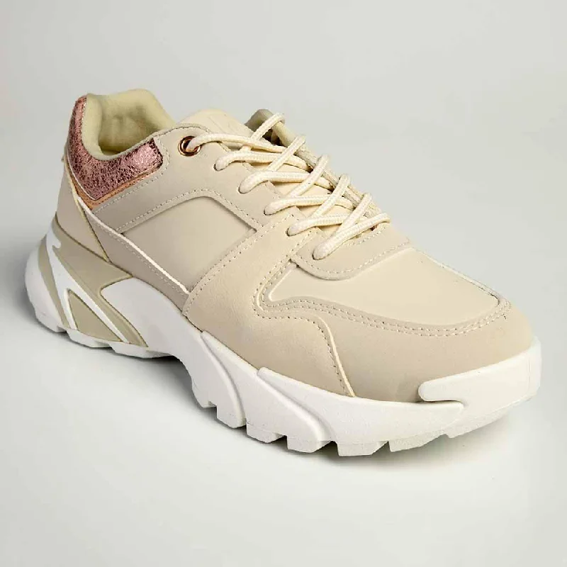 Soft Sole Shoes Pierre Cardin Campenule 1 Lace Up Sneaker- Beige
