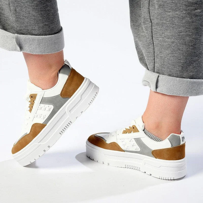 Slip-Resistant Shoes Discount Pierre Cardin Le Chat  Lace Up Sneaker - White Multi