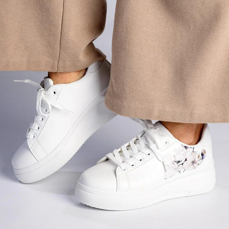 Slip-On Shoes Promotion Pierre Cardin Valentine Floral Sneaker - White