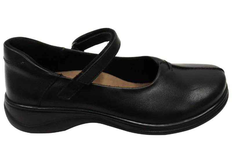 Stylish Casual Footwear Planet Shoes Ballet Womens Mary Jane Comfortable Leather Shoes