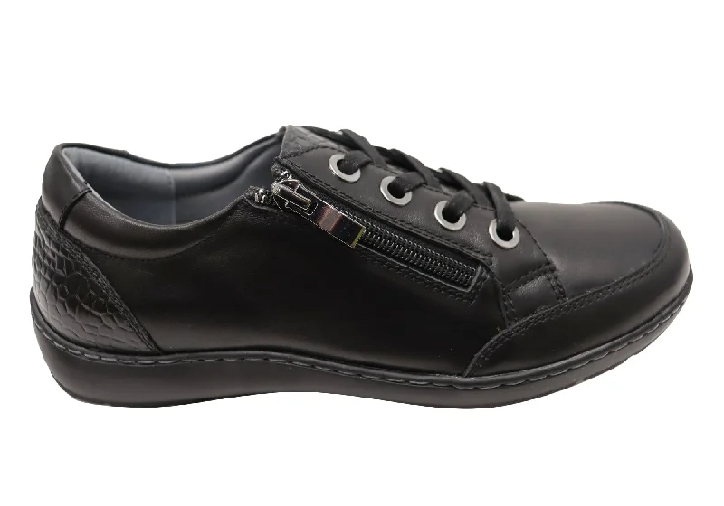 Fresh Fashion Discounts Scholl Orthaheel Wombat Womens Supportive Leather Comfort Shoes