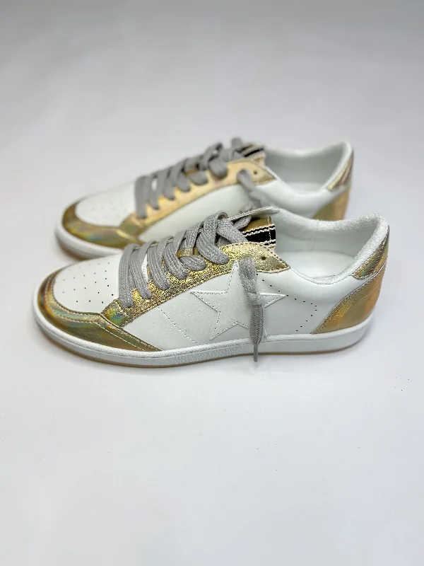 Find Your Unique Flair [Shu Shop] Paz Sneaker-Iridescent Gold