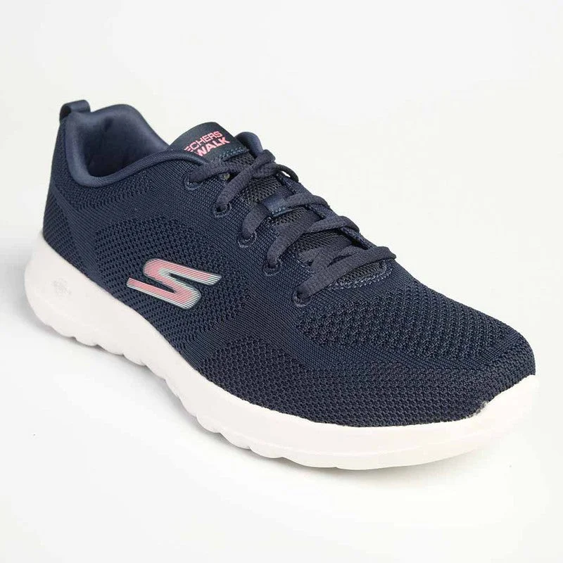 Flexible Sole Shoes Sale Skechers Go Walk Joy Lace Up Sneaker - Navy