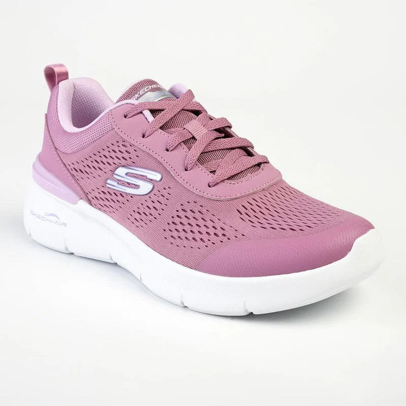 Women's Versatile Shoes Skechers Skech-Air Dynamight 2.0 Lace Up Sneaker - Mauve