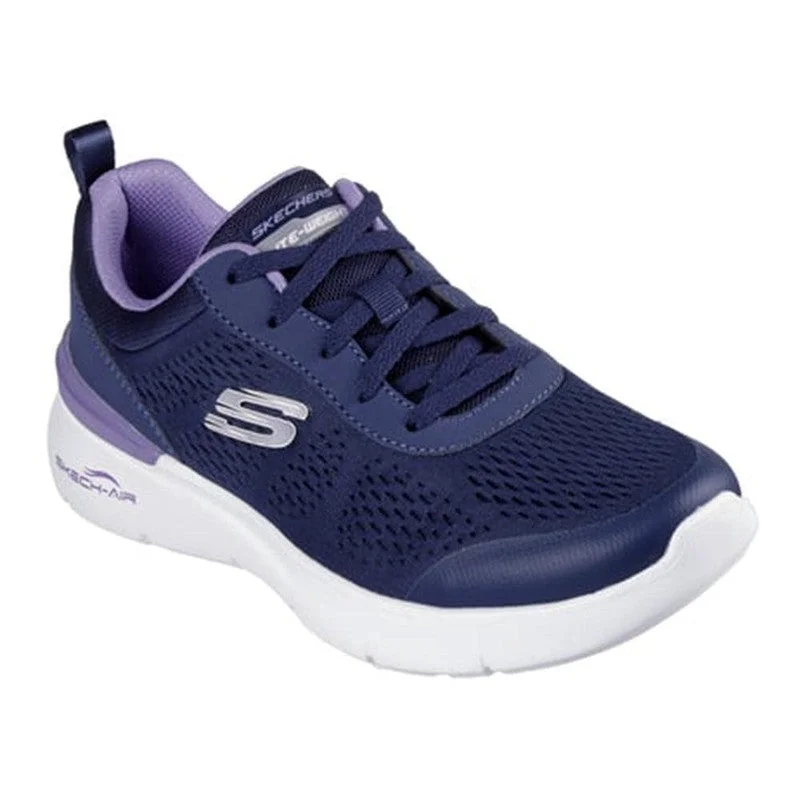 Best Women's Shoe Deals Skechers Skech-Air Dynamight 2.0 Lace Up Sneaker - Navy / Lavender