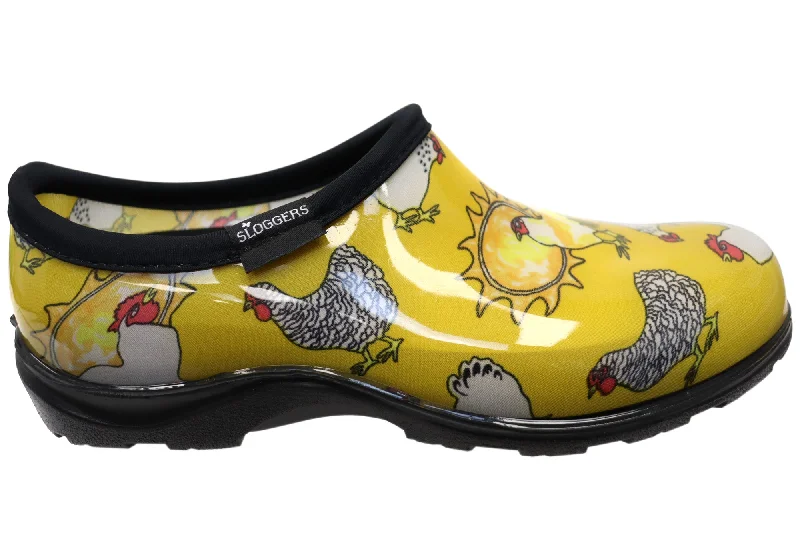 Designer Shoes Clearance Sloggers Comfortable Womens Splash Shoes Yellow Chicken