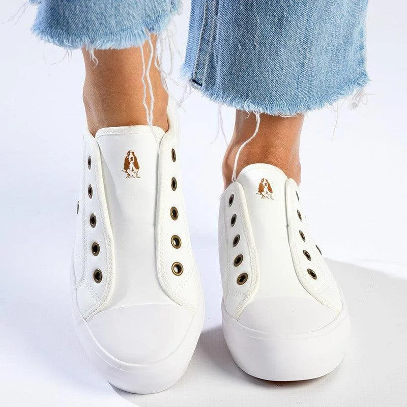 Non-Slip Shoes Sale Soft Style by Hush Puppies Forest Slip Sneaker -White