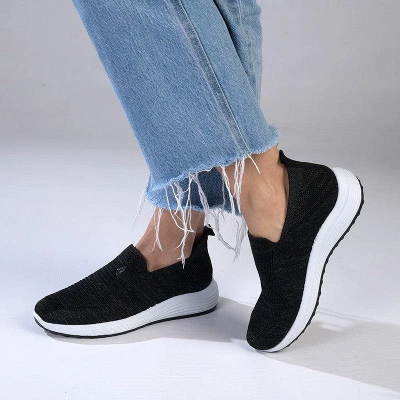 Women's Flats Sale Soft Style By Hush Puppies Holden Mélange Sneaker - Charcoal