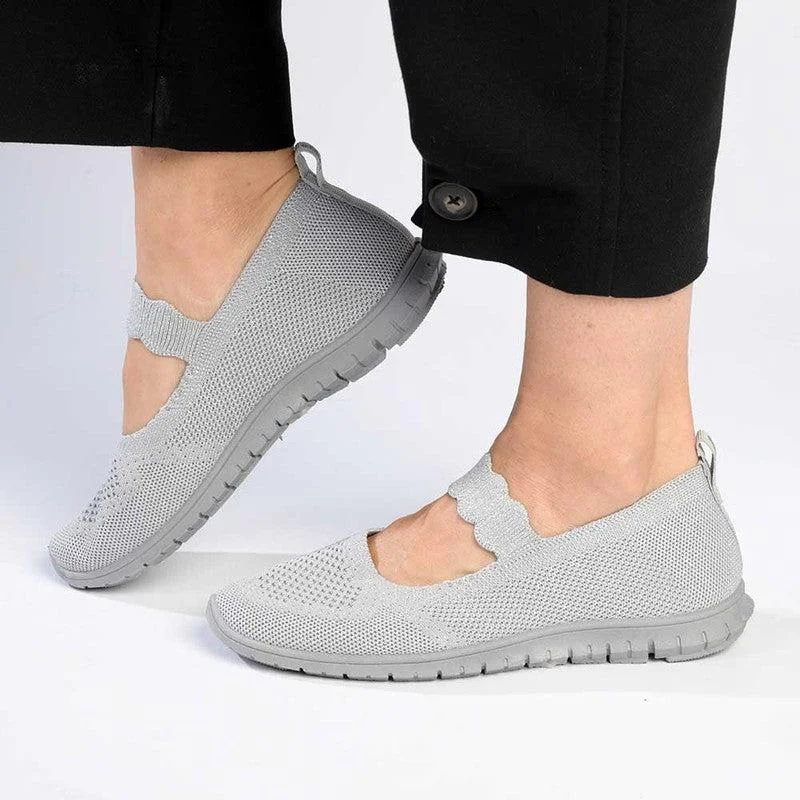 Sleek Dress Shoes Deal Soft Style by Hush Puppies Nan MJ Sneaker - Grey