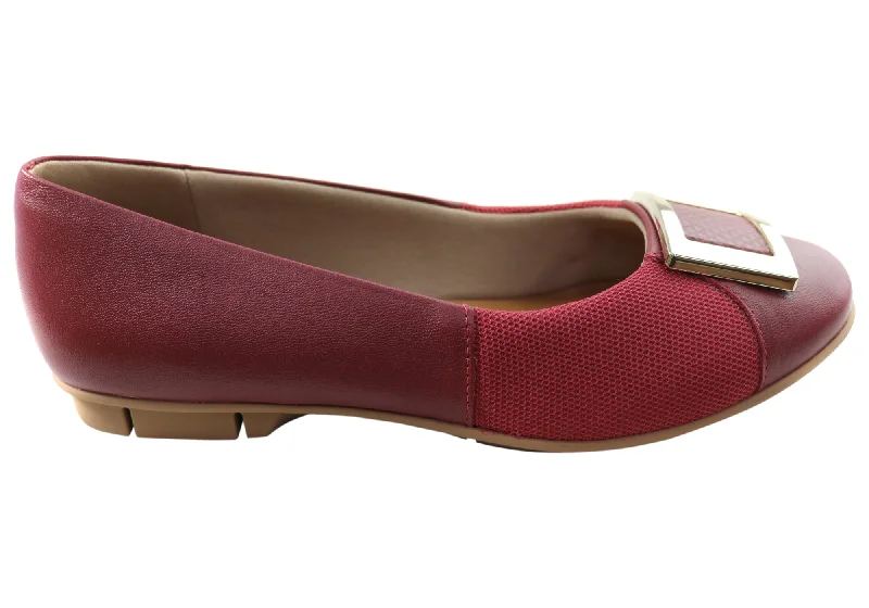 The Latest Trends Usaflex Janice Womens Comfortable Leather Shoes Made In Brazil